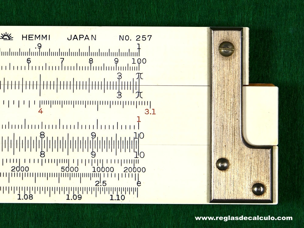 Regla de Calculo Slide rule Sun Hemmi 257