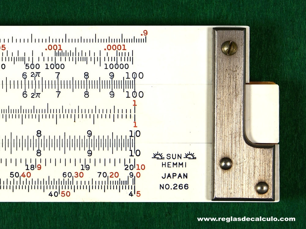 Regla de Calculo Slide rule Sun Hemmi 266