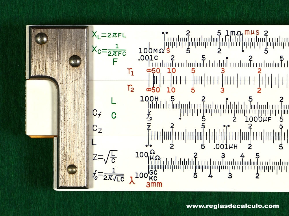 Regla de Calculo Slide rule Sun Hemmi 266
